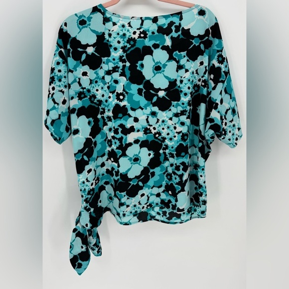 Michael Michael Kors Women's Floral Side Tie Oversized Blouse - Picture 3 of 10